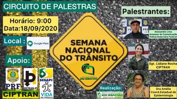 Sesapi participa da Semana Nacional do Trânsito 2020