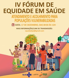 Sesapi abre inscrições para o IV Fórum de Equidade em Saúde para profissionais da macrorregião Cerrados