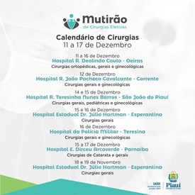 Mutirão de cirurgias eletivas já atendeu mais de 1300 pacientes